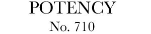Potency No. 710 Text Logo